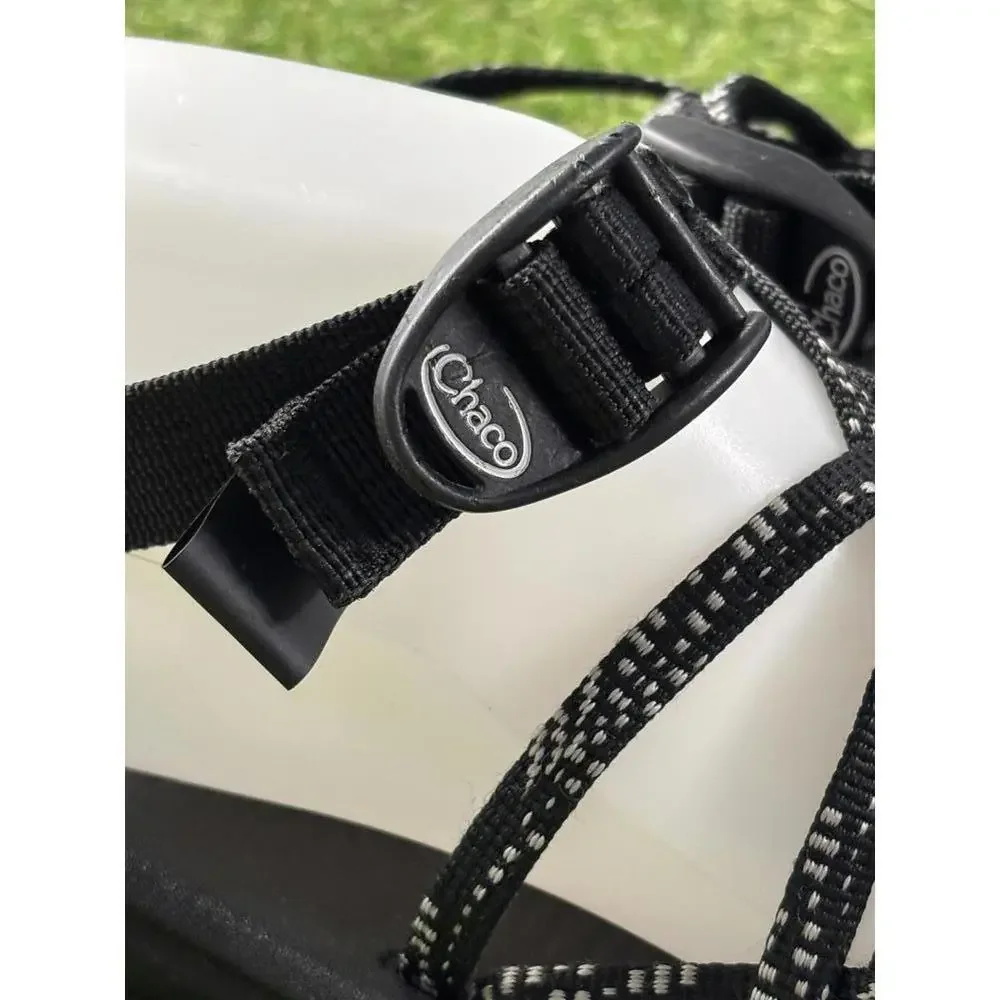 Chacos Womens 11 Black Strappy Outdoor‎ Sandals with Textured Footbed
